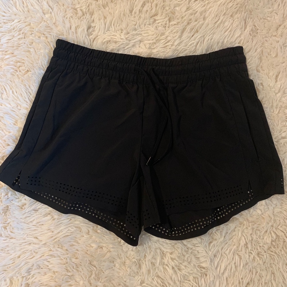 Athleta black run/swim shirts. Size 6